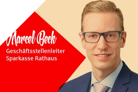 Foto von Marcel Beck, Geschäftsstellenleiter Sparkasse Rathaus