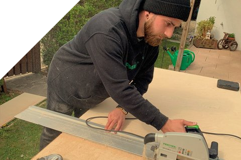 Foto von Lars Petersen bei der Arbeit